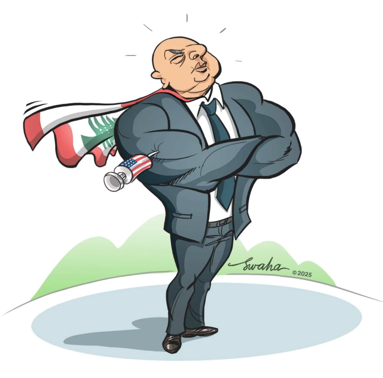 کاریکاتیر / تم انتخاب رئيس لبنان – قائد الجيش جوزيف عون