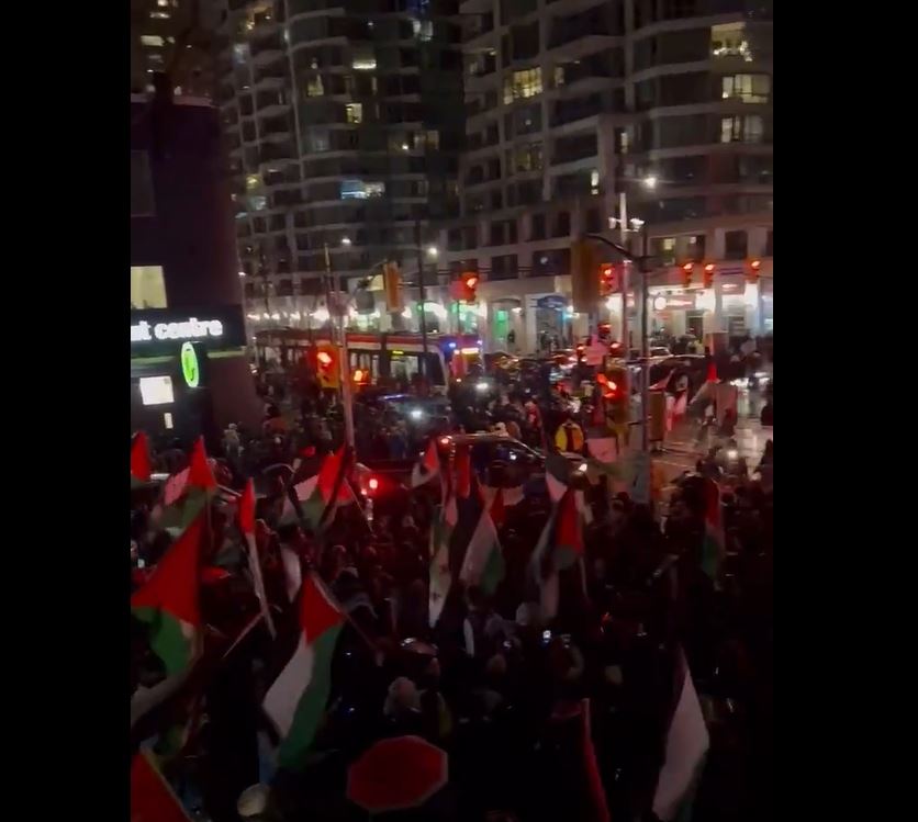 Video / Pro-Palestine protest in Toronto: We will sacrifice our soul and blood for al-Aqsa