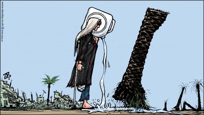 کاریکاتیر / إعادة إعمار غزة
