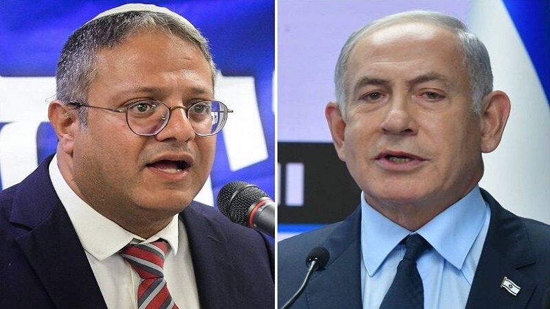 صہیونی ایتامار بن گویر صیہونی نیتن یاہو برس پڑا