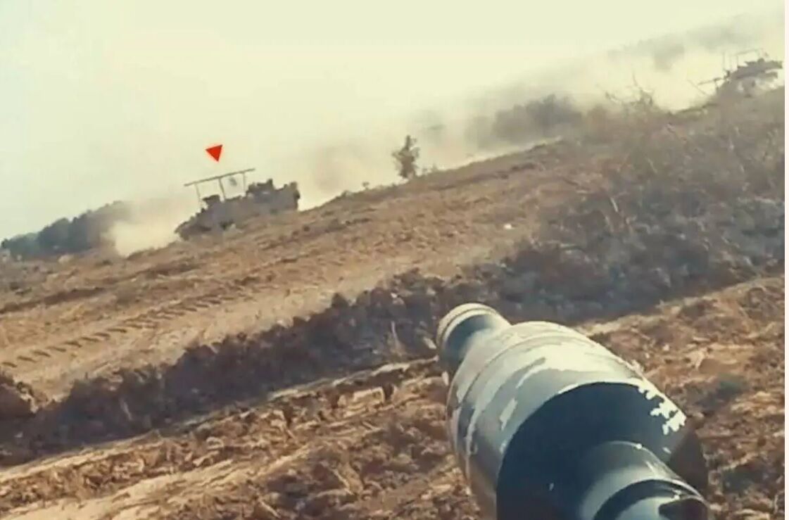 Al-Qassam destroys 4 Israeli Merkava tanks