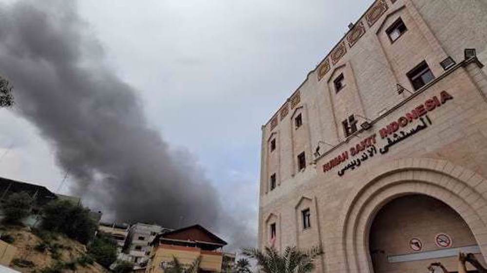 "Indonesian Hospital" another key hospital taken out of service by Israeli criminal regime in north Gaza 