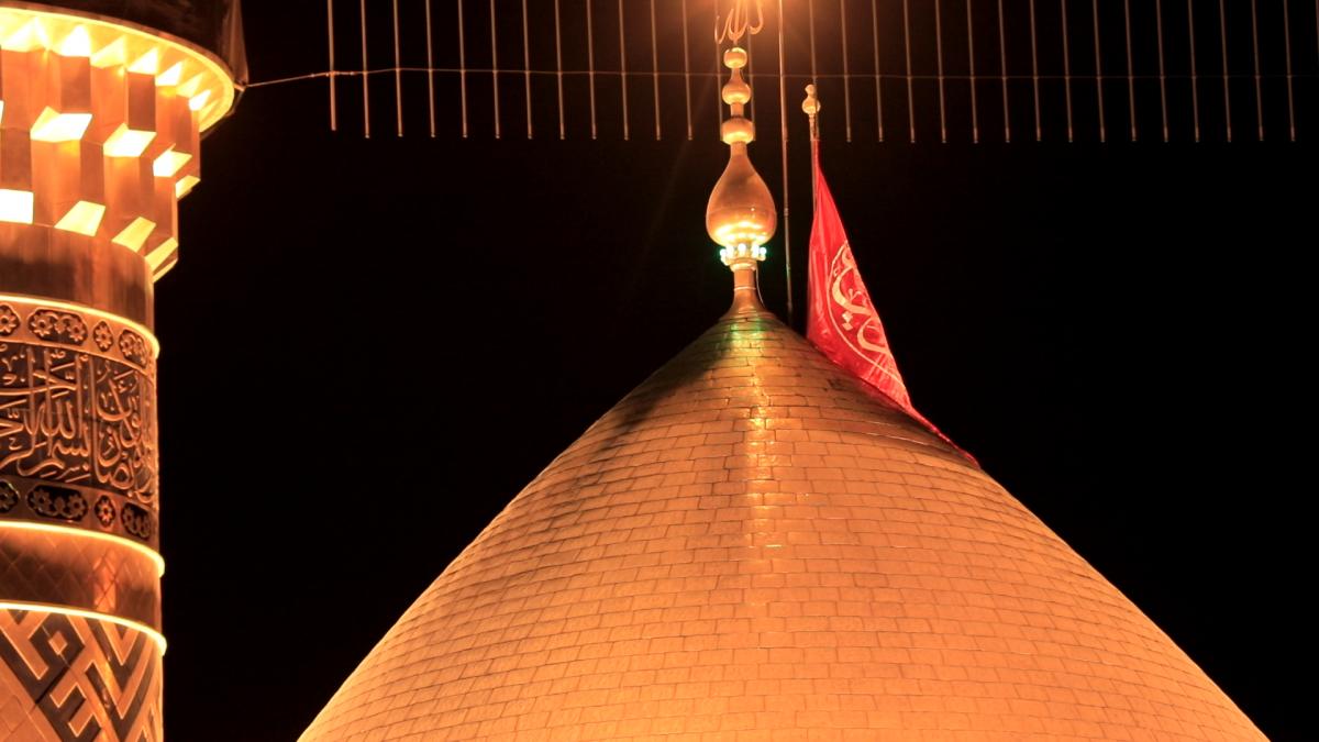On first of Rabi al-Awal, replacing black flag of holy dome to red one