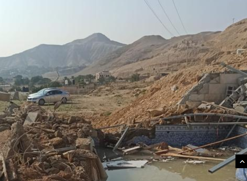  Several Palestinian homes demolished by Israeli terrorist army in West Bank 