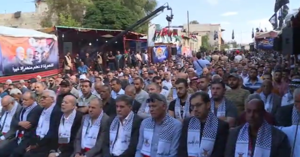 فلسطینیان مقیم سوریه پیروزی مقاومت را بر صهیونیست‌ها، جشن گرفتند