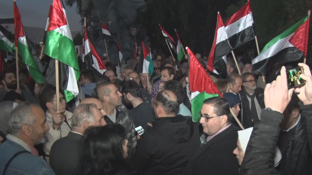 Video: Damascus event held to pay tribute to Palestinian martyrs