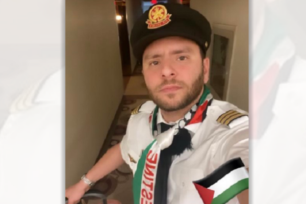 Pilot taken ‘out of service’ by Air Canada for supporting Palestine