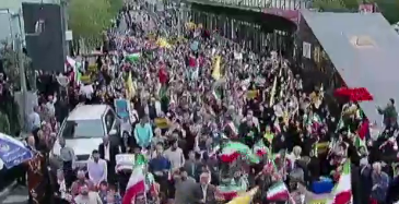 Iran: Landesweiter Fußmarsch zur Unterstützung für Palästinenser
