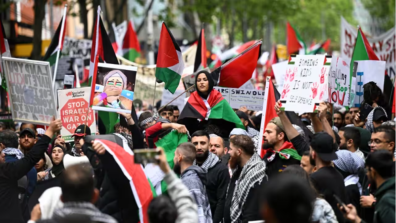 أستراليا: مظاهرات بالآلاف دعما لفلسطين ولغزة