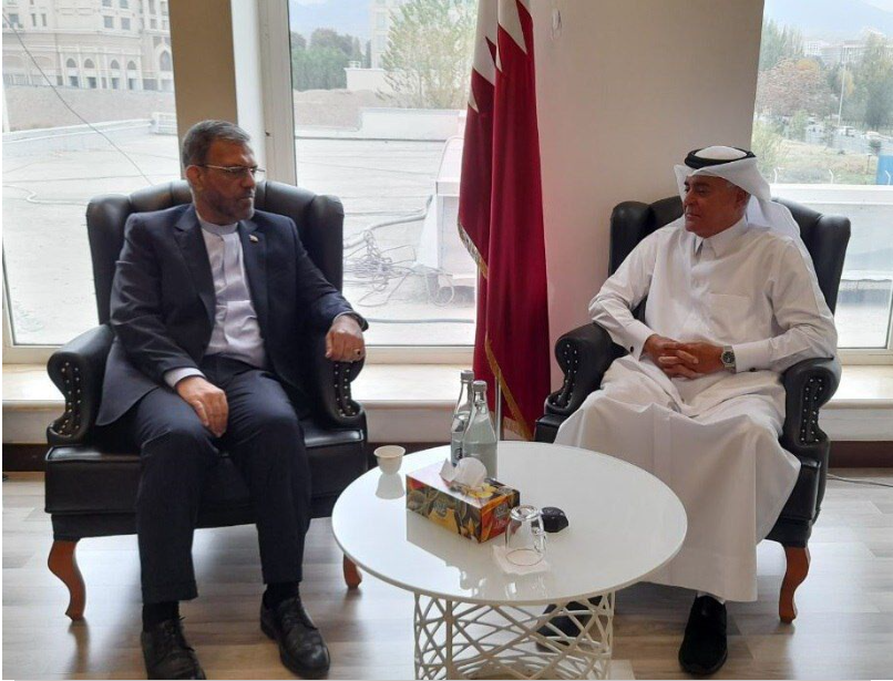 Iran, Qatar envoys stress support for Palestinians