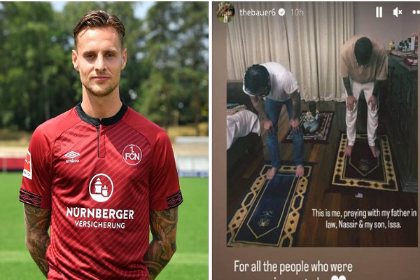Ang  Manlalaro ng Soccer ng Aleman na si Robert Bauer ay yumakap sa Islam