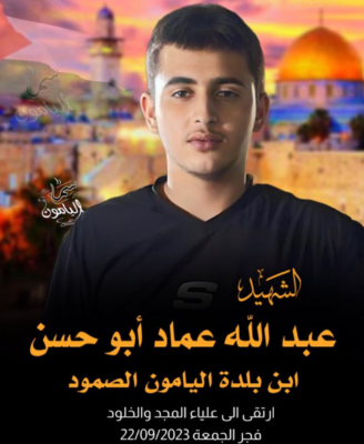Palestinian youth martyred by Israeli forces in northern West Bank
