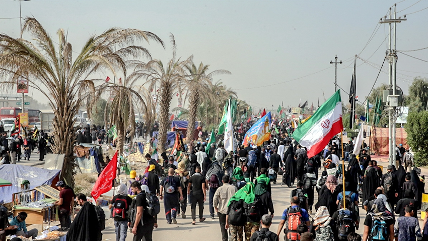 مسؤول: نحو مليوني ونصف المليون زائر ايراني غادرو الحدود حتى اليوم