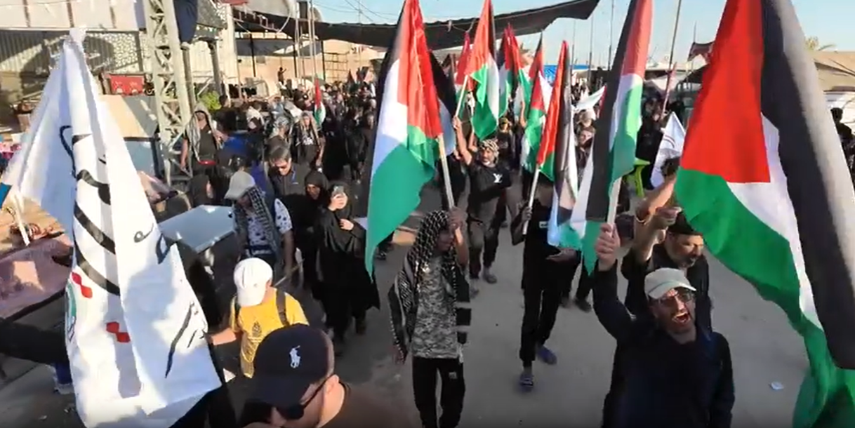 Video: "Unity Flag" rally held on Arbaeen walking route