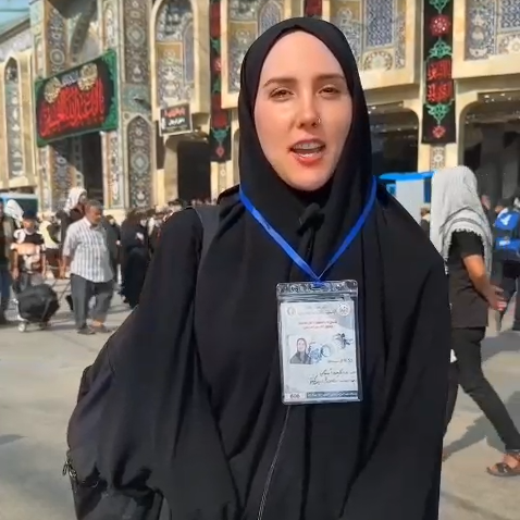 Video: American Shia lady surprised by hospitality of Iraqis during Arbaeen Pilgrimage