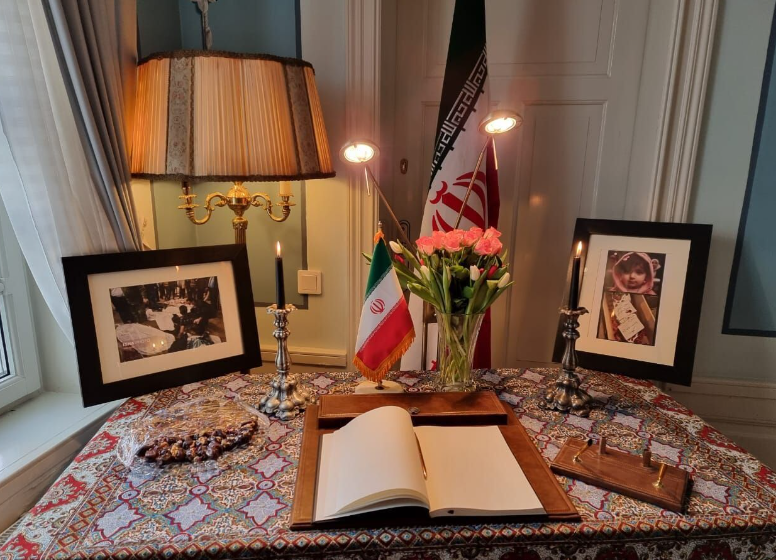 Sweden officials sign memorial book for Iran's Kerman terror attack martyrs