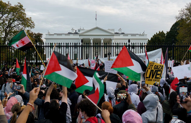 Massive Pro-Palestine demo outside White House on ‘Global Day of Action’