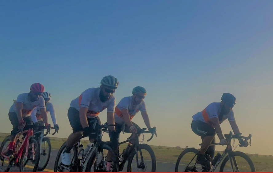 British Muslims cycle between holy sites from Mecca to Medina to support Gaza
