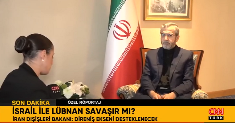 Di hevpeyvîna taybet a CNN Turkê de; Baqirî Kenî: Siyonîstan di meydan û dîplomasiyê de ji Îranê şikestin