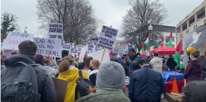 Americans decry US support for Israel’s Gaza genocide