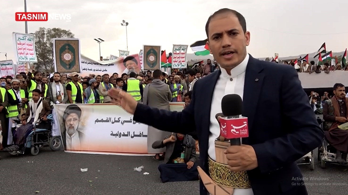 Meşvanên Yemenî sersaxiyê ji bo şehîd Raîsî û Emîr Ebdullahiyan dikin