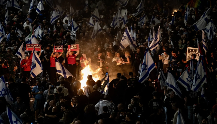 Tel Aviv Sokakları Yangın Yeri; İsrailliler Sokakta