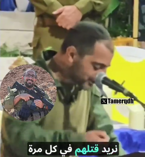 فیدیو الجندي الصهیوني ینعي جنازة أخیه 