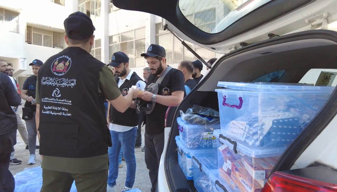 فیدیو | العتبة الحسينية تغيث النازحين اللبنانيين في أبعد نقطة بشمال لبنان