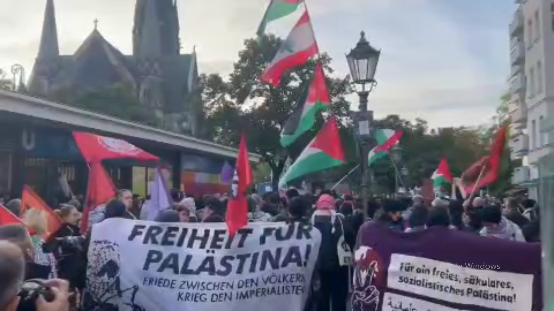 Manifestações do povo alemão em defesa de Gaza