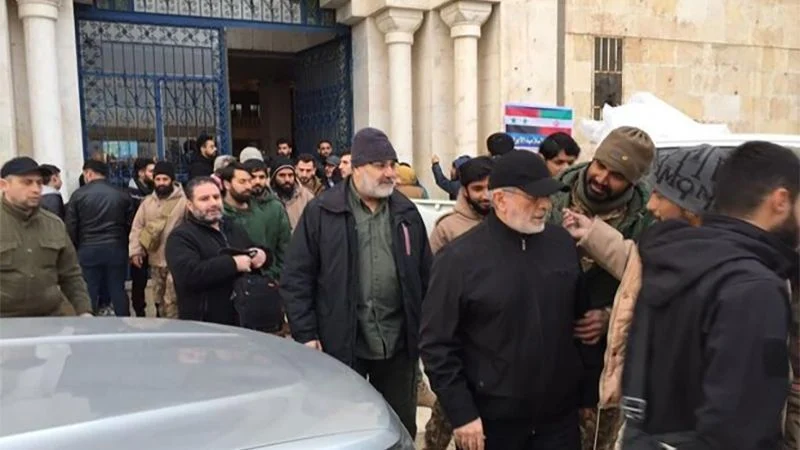 IRGC Quds Forces commander visit quake-hit Aleppo
