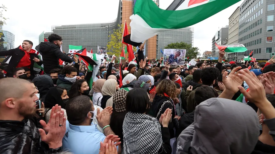  للوقوف ضد الإبادة الجماعية على أهالي غزة.. مظاهرة حاشدة في بروكسل