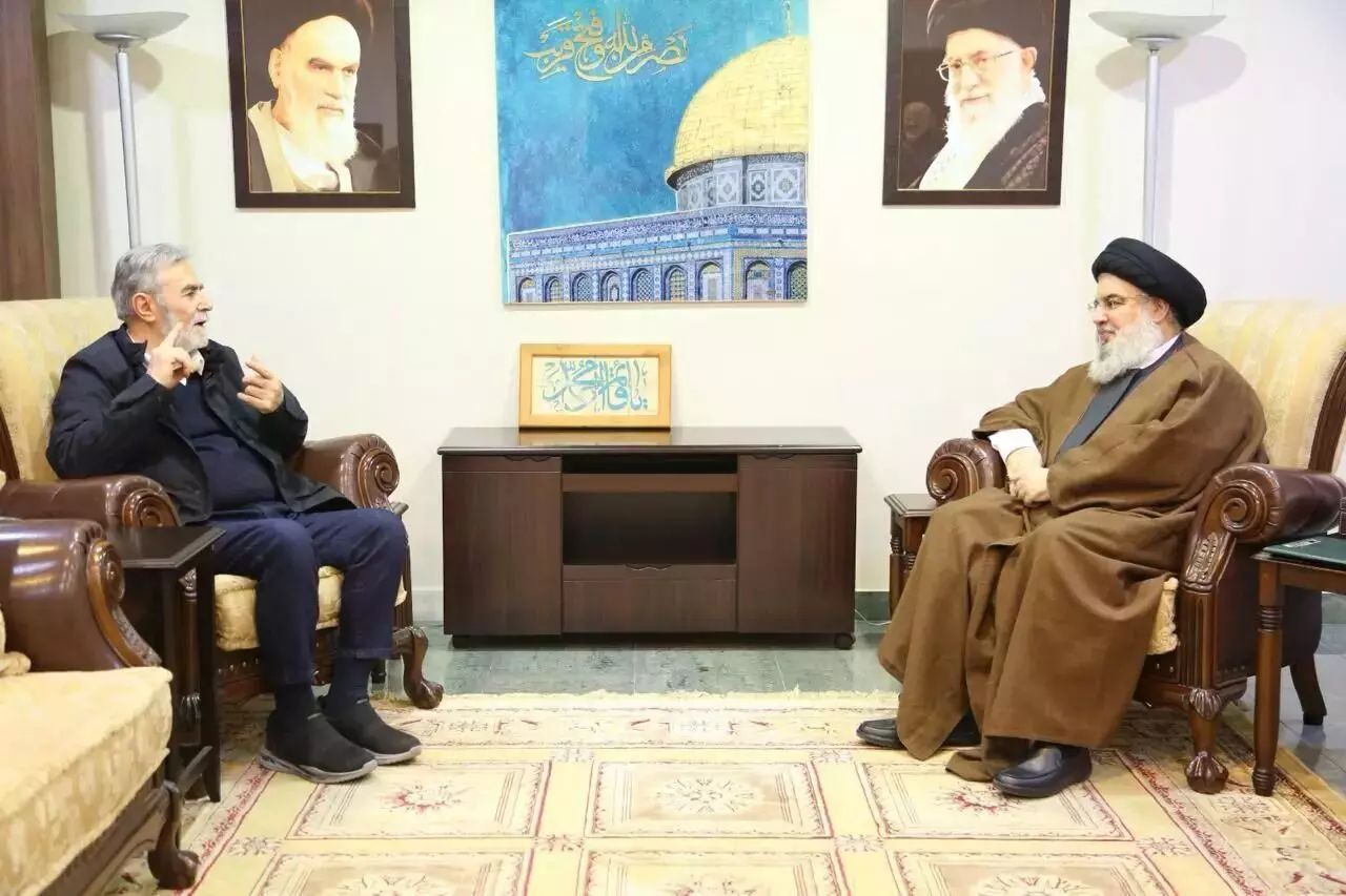 Reunião entre líderes do Hezbollah e da Jihad Islâmica Palestina