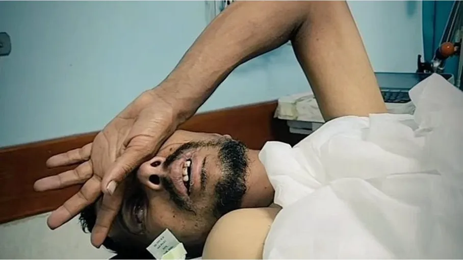 تصاویری تکان دهنده از اسیر فلسطینی پس از آزادی