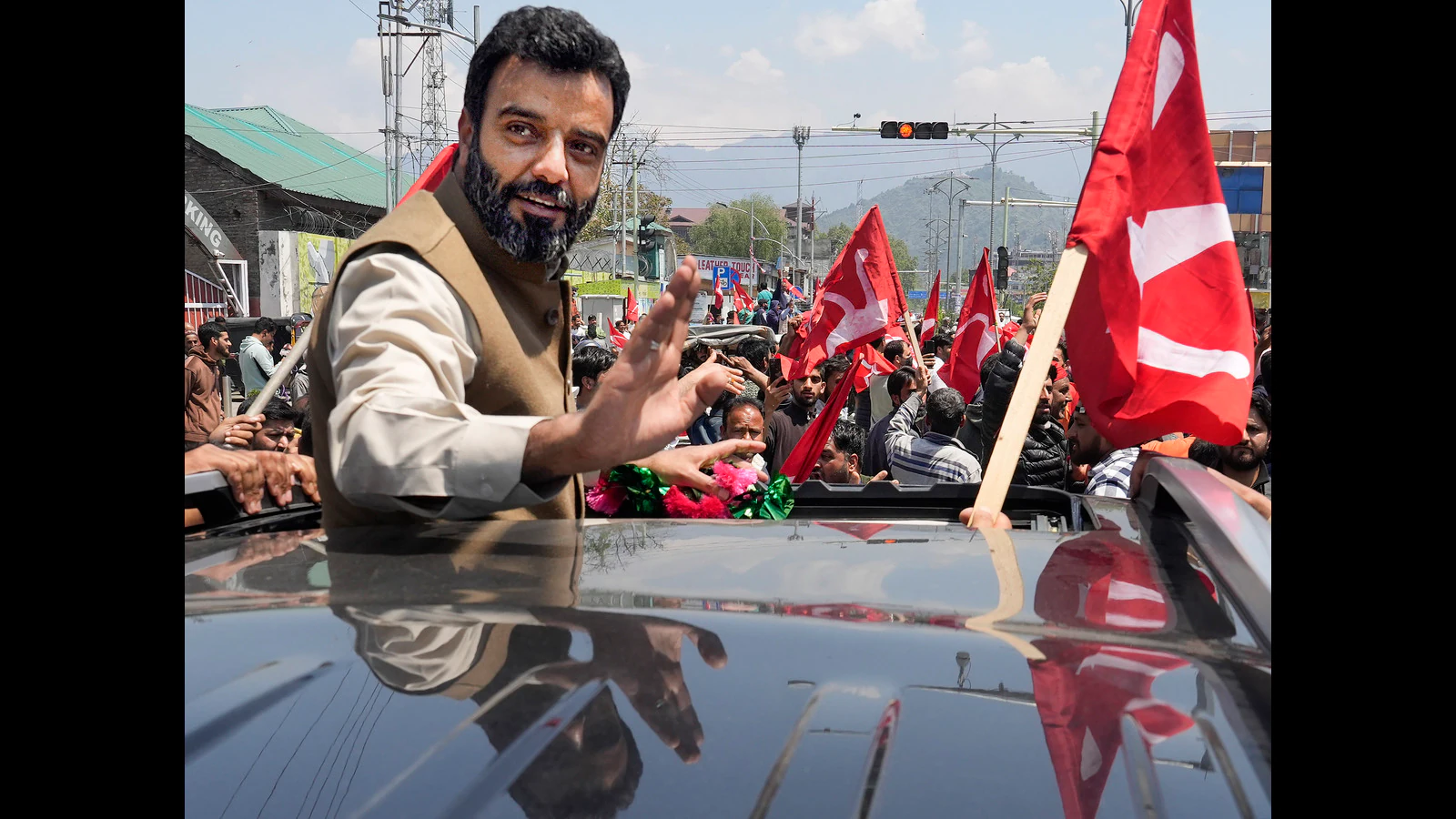 Celebrations in Budgam of Kashmir as Aga Syed Ruhullah becomes first-time MP from constituency