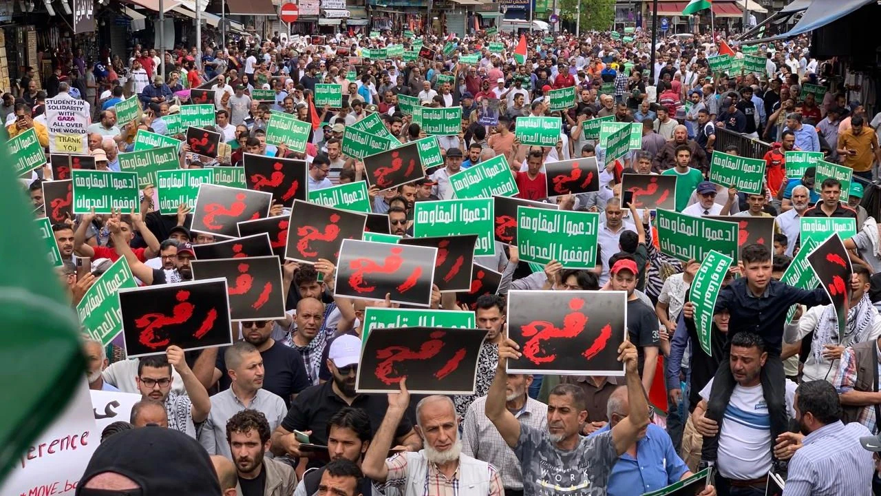 Ürdün'de Gazze protestosu