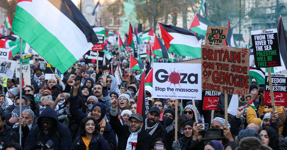  Protest in London against Israeli ongoing Israeli genocide in Gaza 