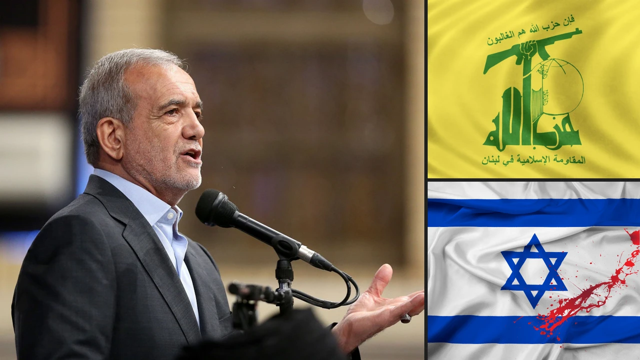 Pezeşkiyan: Hizbullah, Batı'nın desteklediği İsrail'e karşı tek başına