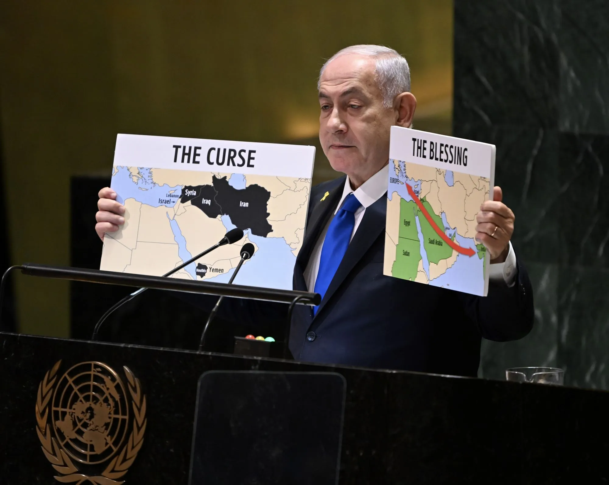 Birleşmiş Milletler'de Siyonist Netanyahu'ya protesto
