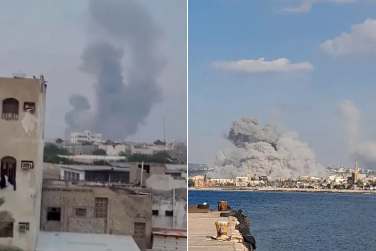 فيديو |عدوان صهيوني على مطار وميناء الحديدة في اليمن
