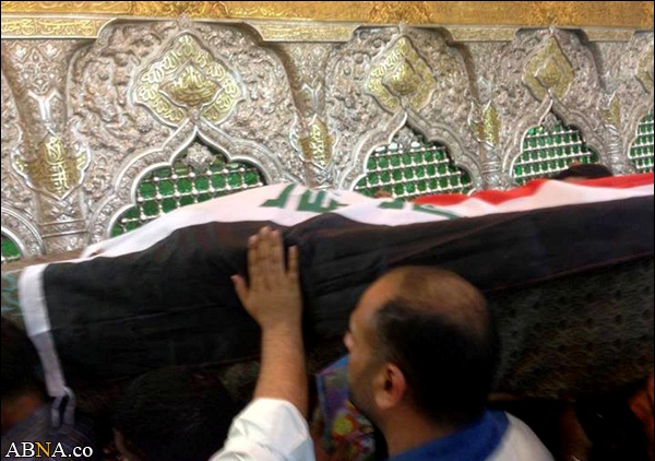 پیکر مطهر شهید ابوهاجر در دمشق و عتبات تشییع شد + تصاویر