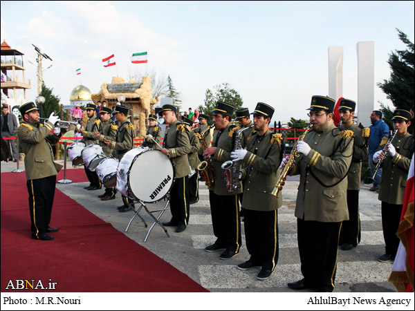 گزارش تصویری/ مراسم سالگرد شهید شاطری و اهتزاز پرچم ایران در چند متری صهیونیست‏ها (1)