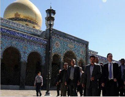 حضور وزیر گردشگری سوریه در حرم مطهر حضرت زینب(س) + تصاویر
