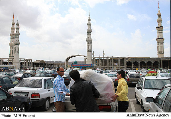 مسافران نوروزی در قم