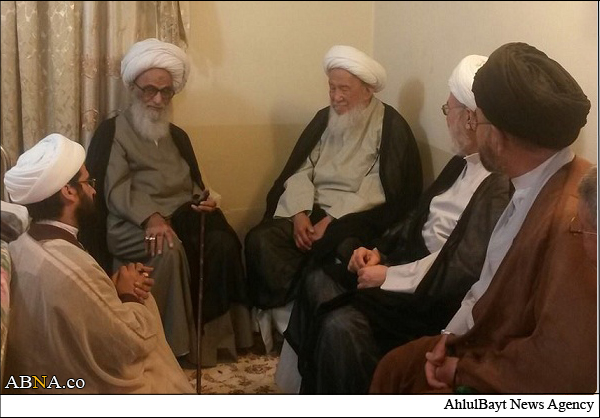 عیادت آیت‌الله فیاض از آیت‌الله بشیر نجفی