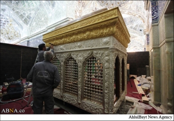 رونمایی از ضریح حضرت ابراهیم مجاب(ع) در کربلای معلی