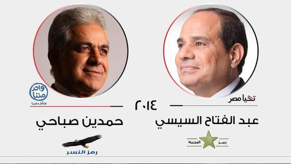 رأی‌گیری انتخابات مصر در خارج از کشور/ نظرسنجی: سیسی 76%، صباحی2%