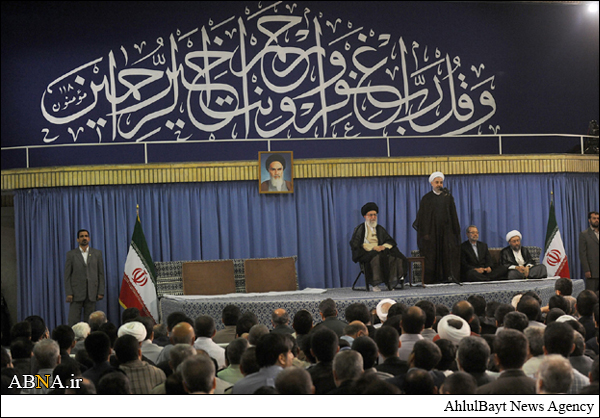 دیدار مسئولان، سفرای کشورهای اسلامی و جمعی از اقشار مردم با رهبر انقلاب + عکس