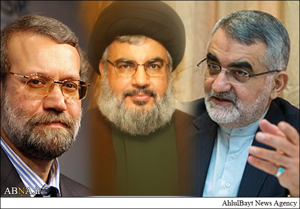 پیام لاریجانی و بروجردی به سیدحسن نصرالله