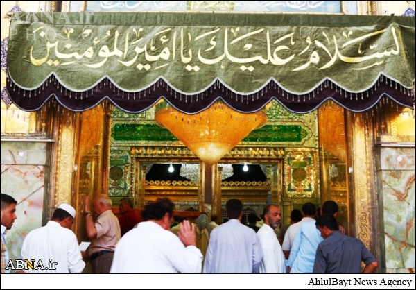حرم امام علی(ع) سیاه‌پوش شهادت رئیس مذهب تشیع + تصاویر