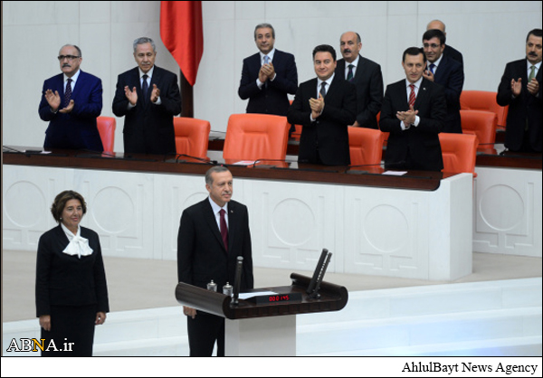 ادای سوگند اردوغان به عنوان رئیس جمهور جدید ترکیه + تصاویر